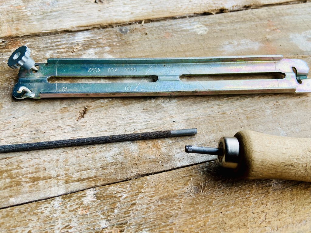 Broken Stihl chainsaw sharpener